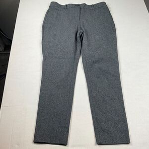 LOFT Cury Skinny Dress Pants Blue Stretch Mid Rise Work Zip Up Trousers Size 8